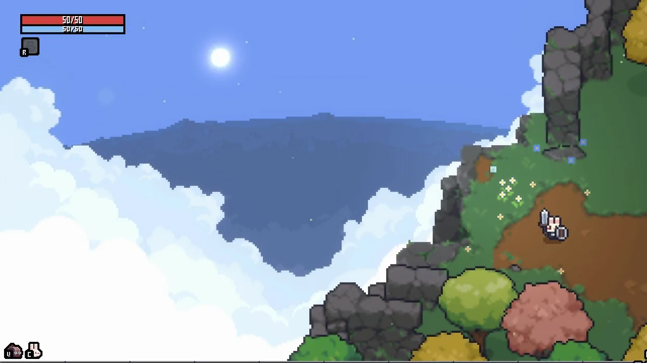 Official Sephiria screenshot showing grassland combat with a greatsword.